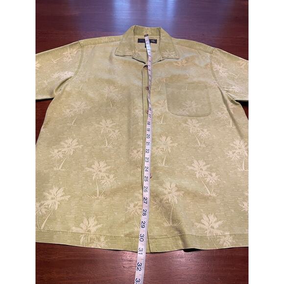 Medium Silk Nat Nast Short Sleeve Hawaiian Shirt Green Palm Trees - Picture 4 of 9